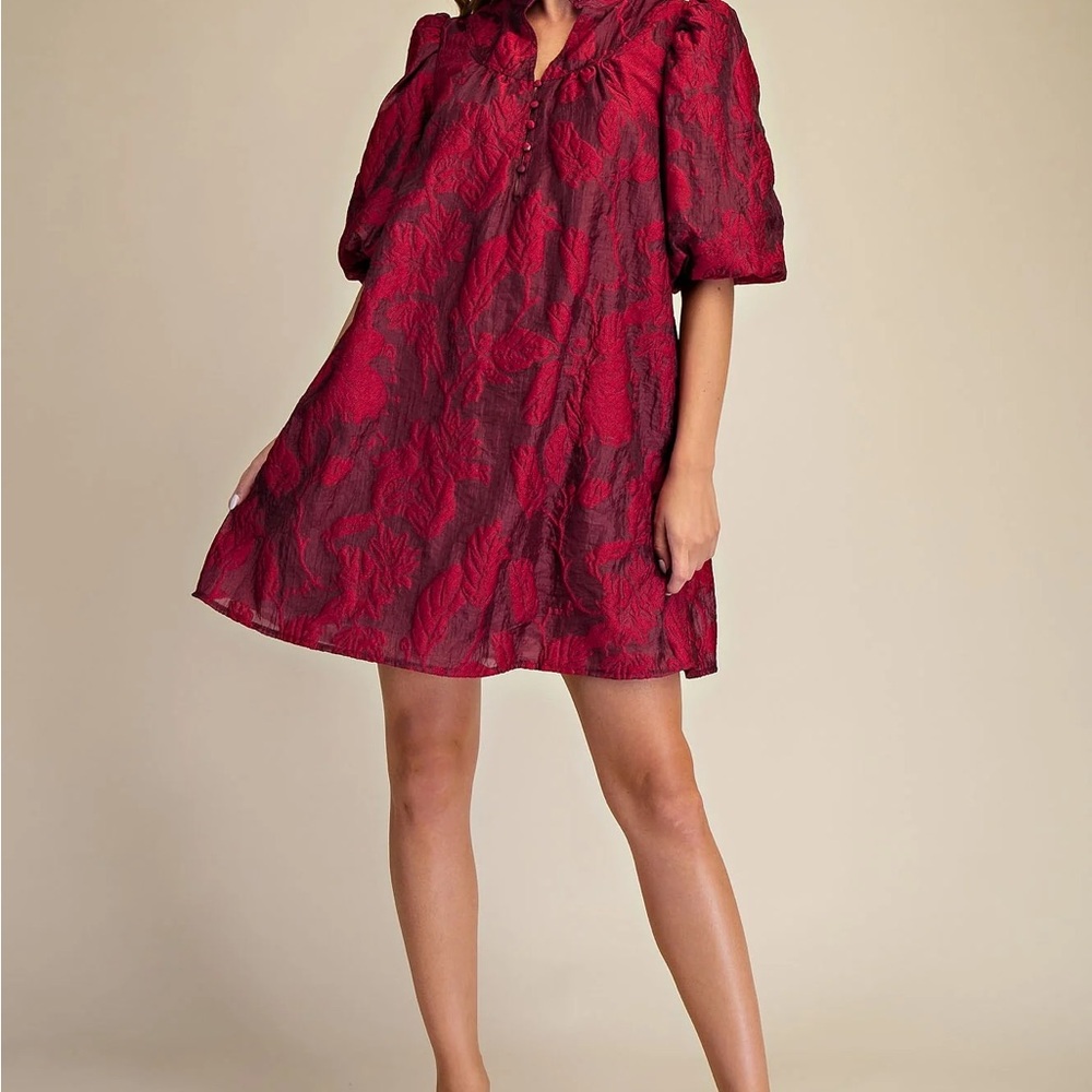 Glam Red Mini Dress
